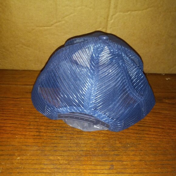 Vintage Pabst Blue Ribbon Beer Mesh Cap Hat Blue White  Adjustable - Picture 6 of 8